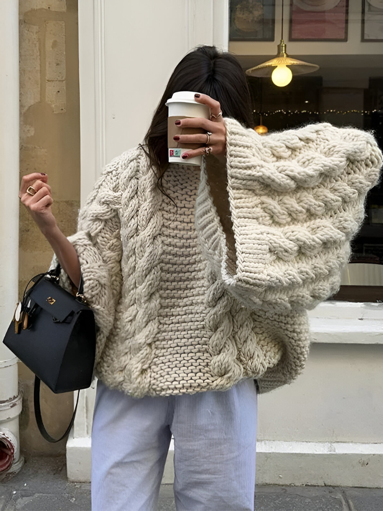 Hanne™ | Överdimensionerad stickad tröja