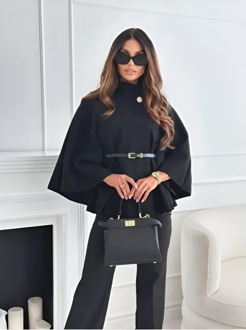 Edith™ | Elegant kappa med snygg midjeband