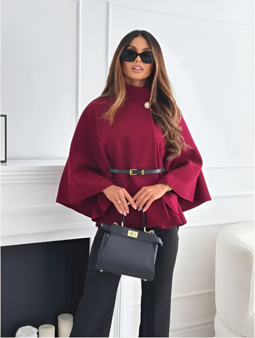 Edith™ | Elegant kappa med snygg midjeband